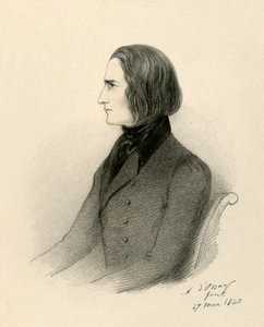 F. Liszt, 1840 door Richard James Lane