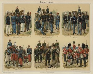Infanterie van Europese legers door Richard Knotel