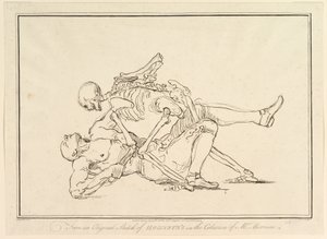 Van een originele schets van William Hogarth in de collectie van Mr. Morrison, 1 maart 1782