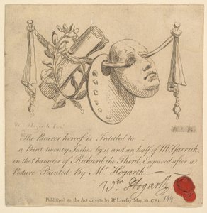 Masker en palet, 1781