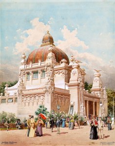 De jubileumtentoonstelling in Wenen 1898: Paviljoen van de stad Wenen