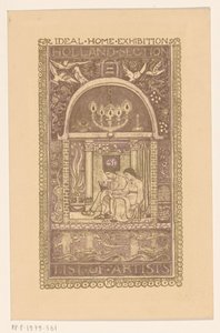 Omslagontwerp voor: Catalogus van de Ideal Home Exhibition, 1912 door Richard Nicolaüs Roland Holst