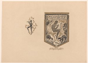 Omslagontwerp voor: Programma van het Concertgebouw Amsterdam door Richard Nicolaüs Roland Holst