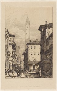 Bologna door Richard Parkes Bonington