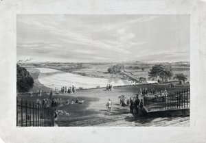 Avenham  Miller Park, ca. 1870 (getinte litho op papier) door Richard Parminter Cuff
