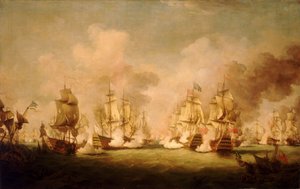 De Slag bij Barfleur door Richard Paton