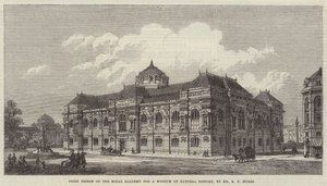 Prijsontwerp van de Koninklijke Academie voor een Natuurhistorisch Museum door Richard Phene Spiers
