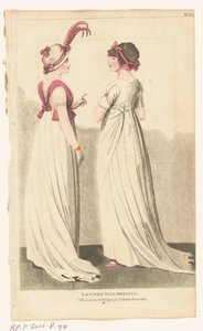 Magazine of Female Fashions of London and Paris. No. 22. London Full Dresses. door Richard Phillips