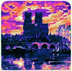 Kathedraal van Notre Dame, illustratie uit 