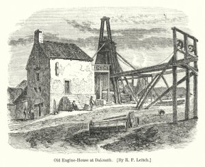 Oude Brandweerkazerne in Dalcoath (gravure)