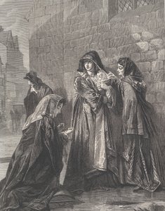 Vlucht van de Koningin van James II, uit Illustrated London News, 3 augustus 1872 door Richard Principal Leitch