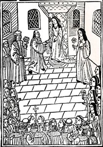 Huwelijksverdrag tussen Karel V en prinses Mary Tudor, c1508 door Richard Pynson