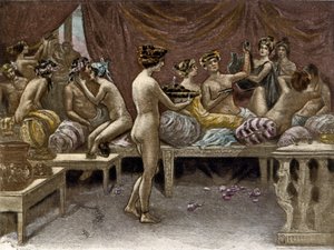 Illustratie door Richard Ranft (1862 - 1931) voor Lucien de Samosate (ca. 125 - 192): de courtisanes