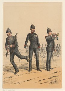 Drie Britse militairen door Richard Simkin