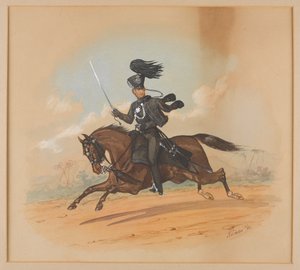 Luitenant-kolonel Robert Newport Tinley van de Kaap Bereden Schutters door Richard Simkin