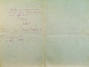 Handgeschreven brief van Richard Wagner aan Luigi Mancinelli, 3 december