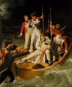 Nelson gewond bij Tenerife, 24 juli 1797 door Richard Westall