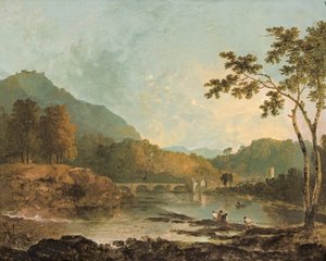 Dinas Bran vanuit Llangollen door Richard Wilson