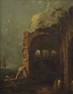 Villa van Maecenas Tivoli, c.1765 door Richard Wilson