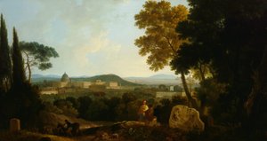 Sint-Pieter en het Vaticaan vanaf de Janiculum, Rome door Richard Wilson