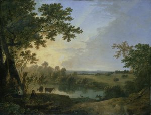 Uitzicht in Windsor Great Park, vroege 1760s door Richard Wilson