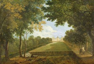Wilton House, oostaanzicht met de oude ingang door Richard Wilson