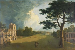 Wilton House, Zuidelijk uitzicht vanuit de tuin door Richard Wilson