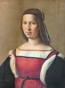 Portret van een vrouw door Ridolfo Ghirlandaio
