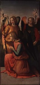 Drie engelen door Ridolfo Il  Ghirlandaio