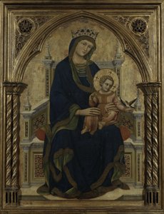 Maagd en Kind op de Troon, c.1350 door Ridolfo di Arpo Guariento