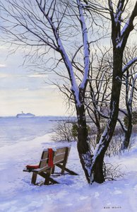 De rode trui 2, 2014 (aquarel op papier)