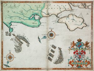 De Engelse en Spaanse vloten tussen Portland Bill en het Isle of Wight op 2 - 3 augustus 1588