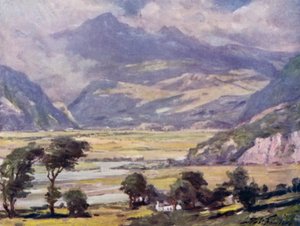 Snowdon vanaf Traeth Mawr door Robert (after) Fowler