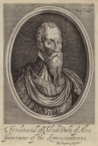 Fernando Alvarez de Toledo, 3e Hertog van Alba, Spaanse generaal en gouverneur van de Spaanse Nederlanden door Robert (after) Vaughan