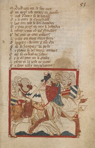 Arthur dodelijk gewond, illustratie uit 