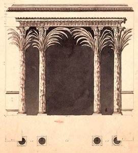 Ontwerp voor een Nissen door Robert Adam