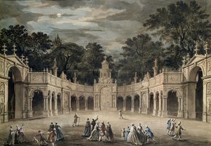 De verlichting bij Buckingham House voor de verjaardag van koning George III, 4 juni 1783