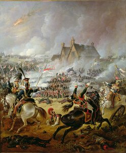 De slag bij Waterloo door Robert Alexander Hillingford