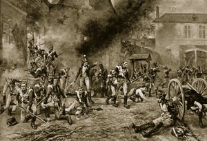 De verdediging van Hougoumont, 18 juni 1815 door Robert Alexander Hillingford