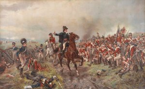 Wellington bij Waterloo door Robert Alexander Hillingford