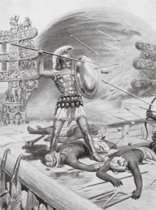 Een prestatie van Alexander de Grote, 326 v.Chr. door Robert Ambrose Dudley