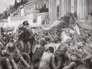 Kunstige Truc van Peisistratus door Robert Ambrose Dudley