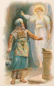 Zacharius en de engel door Robert Ambrose Dudley
