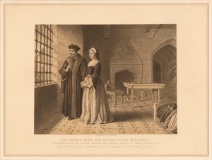 Sir Thomas More en zijn dochter Margaret door Robert Anderson