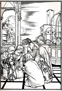 Een illustratie uit De Storm, 1901