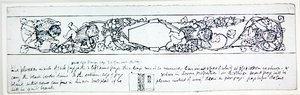 Ontwerp voor schutbladen, c.1895 door Robert Anning Bell