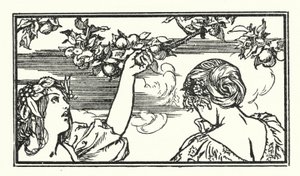 Illustratie voor Gedichten van John Keats door Robert Anning Bell