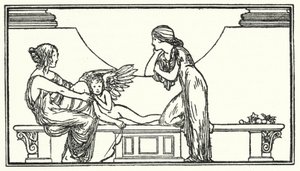 Illustratie voor Gedichten van John Keats door Robert Anning Bell