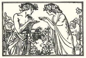 Illustratie voor Gedichten van John Keats: Endymion (litho) door Robert Anning Bell