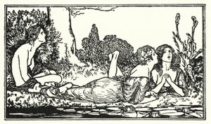 Illustratie voor Gedichten van John Keats: Endymion door Robert Anning Bell